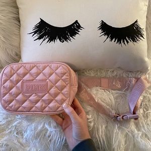 BRAND NEW PINK VS quilted fanny pack